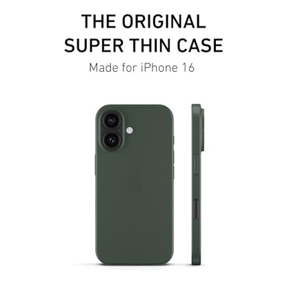 PEEL Super Thin Case for iPhone 16 (Midnight Green) - color: Midnight Green, size: Super Thin