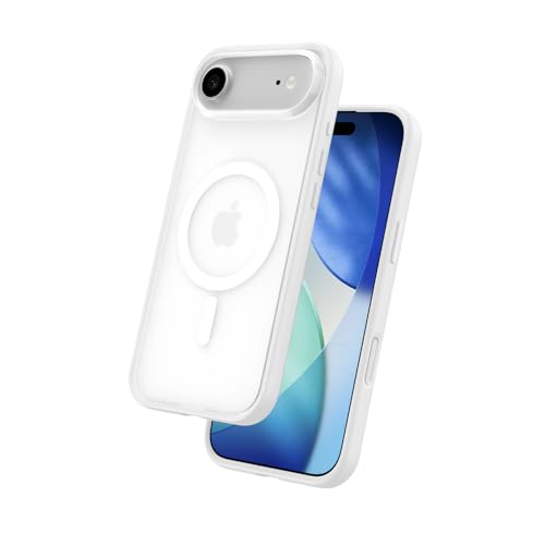 FLOLAB Surtect Tri-Fusion Magnetic for iPhone 17 Air Case Protective Slim Design Magsafe Compatible Military Grade - White Clear Matte Translucent - color: White Clear Matte Translucent, size: iPhone 17 Air