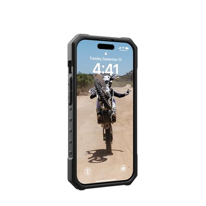 URBAN ARMOR GEAR UAG [Updated Ver] Compatible with iPhone 15 Pro Case 6.1" Pathfinder White Built-in Magnet Compatible with MagSafe Charging Rugged Military Grade Dropproof Protective Cover - color: White
