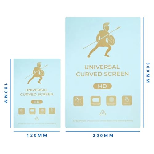 8 inch -11 inch Universal Flexible Hydrogel Film Straight Curved Screen Protector Cut Machine Mobile Phone PAD Tablet Protective Film (HD, 120mm X 180mm) - color: HD, size: 120mm X 180mm