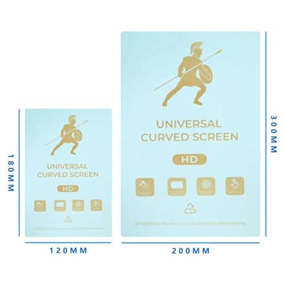 8 inch -11 inch Universal Flexible Hydrogel Film Straight Curved Screen Protector Cut Machine Mobile Phone PAD Tablet Protective Film (HD, 120mm X 180mm) - color: HD, size: 120mm X 180mm
