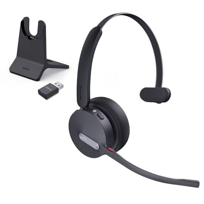 Yealink WH64 Mono Hybrid Wireless Headset with Mic DECT Dongle & Bluetooth - style: WH64 Hy-Mono with Stand