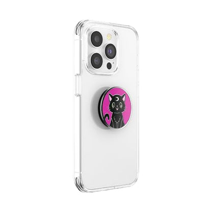 PopSockets Phone Grip with Expanding Kickstand, Adhesive Grip , Halloween PopSocket - Enamel Black Cat Magic - color: Black Cat Magic, style: Adhesive
