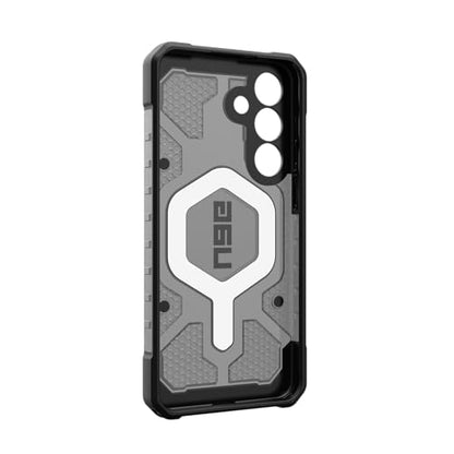 URBAN ARMOR GEAR UAG Designed for Samsung Galaxy S25 FE Case Pathfinder Clear - Magnetic Charging Compatible Rugged Military Grade MIL-STD Protective Cover, Ash/Black - color: Pathfinder Clear - Ash/Black