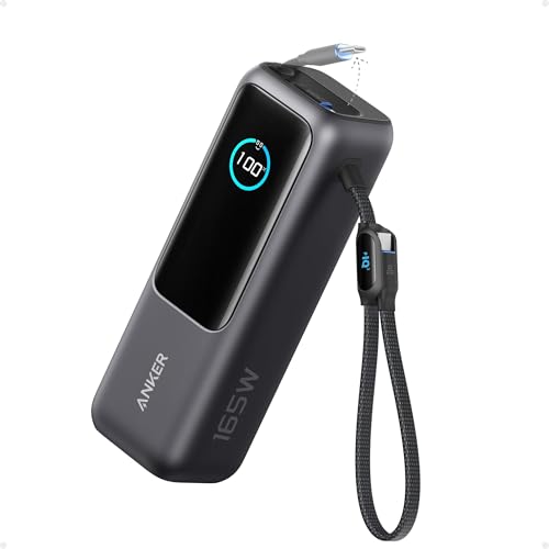Anker Laptop Power Bank, 25,000mAh Travel Essential with 165W Total Output - color: Black