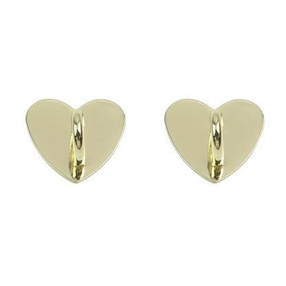Phone Charm Hook Adhesive Phone Finger Grip Hook, Heart Shaped - color: Gold