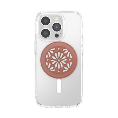 PopSockets Phone Grip for MagSafe, Magnetic Holder- Glazed Terracotta - color: Glazed Terracotta, style: MagSafe