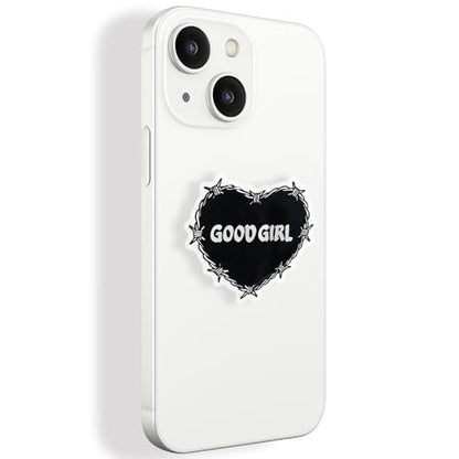 Cute GOOF Girl Expandable Collapsible Grip, for with Kindle E-Readers, iPhones and Smartphones,Rotating Folding Elastic Base, A Gift for Book Lover - color: GOOD GIRL