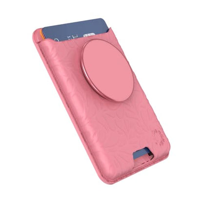 PopSockets Phone Wallet for MagSafe with Grip- Putty Tooled - color: Putty Tooled, style: With Grip