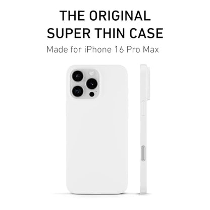 PEEL Super Thin Case for iPhone 16 (Jet White) - color: Jet White, size: Super Thin