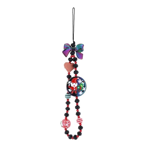 6PCS Beaded Phone Charms Strap Fruit Star Faux Pearl Rainbow Beads Phone Chains Beaded Lanyard for Camera Key Wallet Valentines Day Gifts for Her Women - style: Style3-16