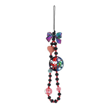 6PCS Beaded Phone Charms Strap Fruit Star Faux Pearl Rainbow Beads Phone Chains Beaded Lanyard for Camera Key Wallet Valentines Day Gifts for Her Women - style: Style3-16
