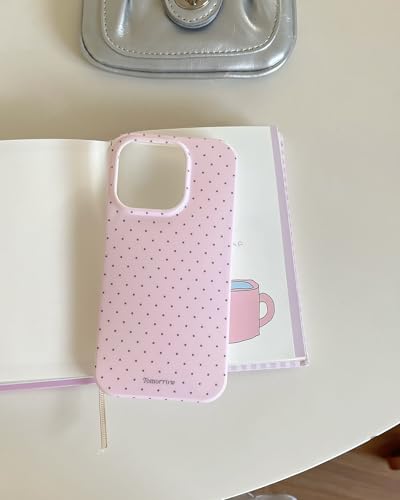 inewateri Compatible for iPhone 13/iPhone 14 Case with Cute Fashion Polka Dot Aesthetics Design Simple Case Soft TPU Slim Protection Case -Pink - color: Pink, size: iPhone 13/14
