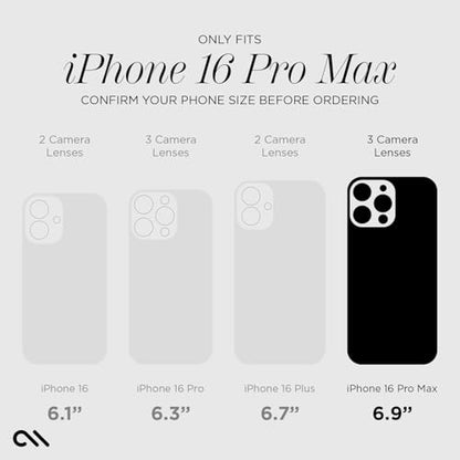 Case-Mate iPhone 16 Pro Max Screen Protector - Anti-Scratch Tempered Glass with Shatter Protection - Durable 9H Glass with Touch Sensitivity, Ultra High Clarity, Case Friendly, Easy to Apply - Clear - size: iPhone 16 Pro Max