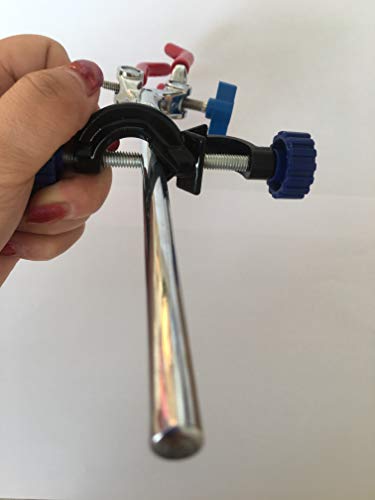 Lab Clamp 3 Prong Finger with Lab Stand Clamp Holder Boss Head - style: 3 finger clamp+stand clip