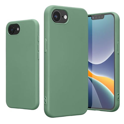 kwmobile Case Compatible with Apple iPhone 17e / iPhone 16e Case - Slim Protective TPU Silicone Phone Cover - Pottery Green - color: Pottery Green, size: iPhone 17e / iPhone 16e