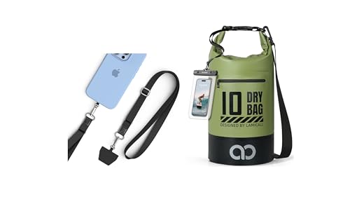 Lamicall Cell Phone Lanyard Crossbody 2 Pack & Waterproof Dry Bag
