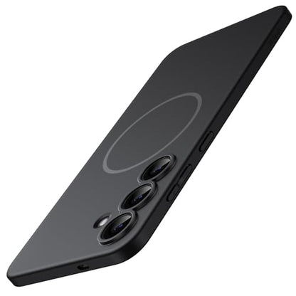JETech Magnetic Slim Case for Samsung Galaxy S25 FE, Black | Compatible with MagSafe, Full Camera Lens Protection, Ultra-Thin Lightweight, Matte Finish Phone Cover - color: Black, size: Galaxy S25 FE