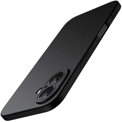 JETech Slim Case for iPhone 16, Black | Camera Lens Protection, Ultra-Thin Matte Finish, Lightweight Minimalist Design - color: Black, size: iPhone 16