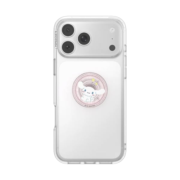 PopSockets Adhesive Phone Grip, Holder- Cinnamoroll Pink - color: Cinnamoroll Pink Glitter, style: Adhesive