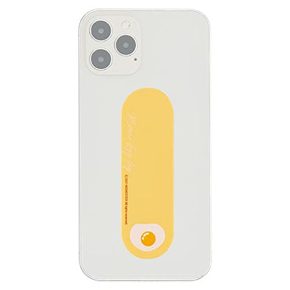 Momostick Flatstick, Cell Phone Finger Grip Strap Holder for Hand, Cell Phone Stand, New Slim Finger Loop Selfie Grip Compatible with Most Smartphones -Egg - color: Egg