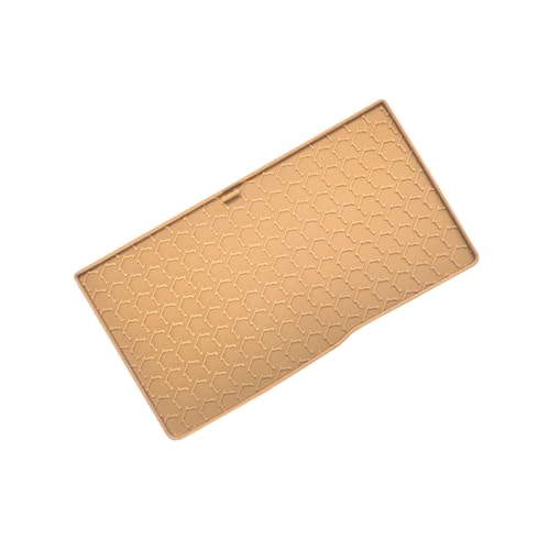 Center Console Mat Wireless Charging Mat Compatible with Lexus ES ES250 ES300h 2022 2023 2024 Car Non Slip Wireless Charger Silicone Cover Pad (Brown) - color: Brown
