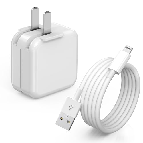 Charger for iPad,12W Fast USB i Pad Charging Fast Foldable Block Portable - size: 1PACK 3FT