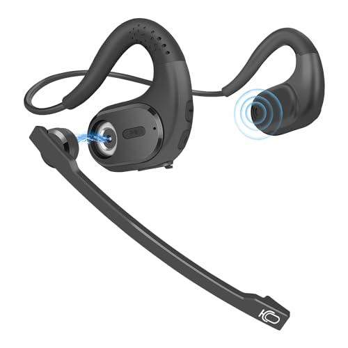 BANIGIPA Bluetooth Headset with Removable Microphone, Open Ear Headphones