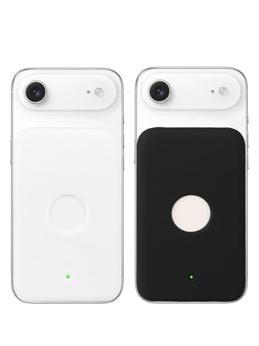 2-Pack for iPhone Air MagSafe Battery Protective Case, Soft Silicone Shock-Absorbing Design, Waterproof and Portable, Provides All-Around Protection for MagSafe Battery (White+Black)