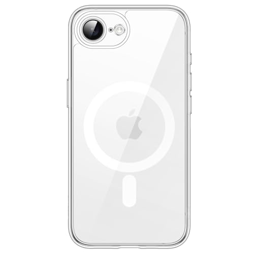 JETech Magnetic Case for iPhone 17e (2026) / iPhone 16e Compatible with MagSafe, Shockproof Phone Bumper Cover, Anti-Scratch Clear Back, 6.1-Inch Display (Clear) - color: Clear, size: iPhone 17e/16e