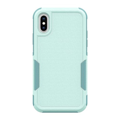 for iPhone X/iPhone Xs Case: Dual Layer Protective Heavy Duty Cell Phone Case Shockproof Rugged Bumper Tough with Screen Protector - Military Grade Drop Tested for Appple iPhone X/iPhone Xs, Green - color: Mint Green (PC) + Mint Green (TPU)