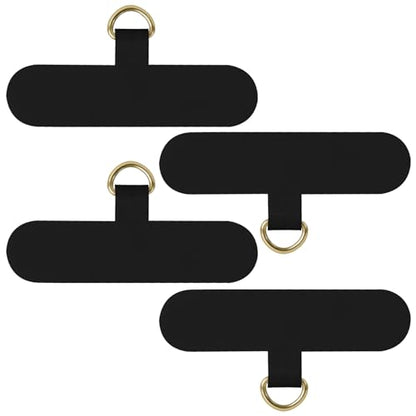 COCASES Phone Tether Tab, Phone Lanyard Strap Tab, 4 Pack Oval Black - color: Ovaltab-black*4