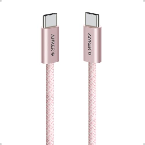 Anker Zolo USB C to USB C Cable, 240W Fast Charging Cable (3.3 ft, Pink) - color: Pink, size: 3.3ft