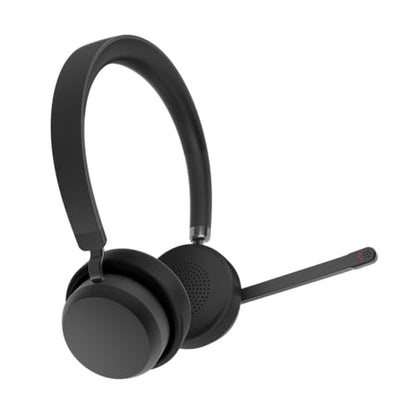 Lenovo Wireless VoIP Headset Teams Certified, Noise-Canceling Mic, Bluetooth 5.3 Multipoint, USB-A Receiver, 31-Hour Talk & 60-Hour Playback, Lightweight Over-Ear Design, Replaceable Earcups - style: Wireless - ENC (Teams)