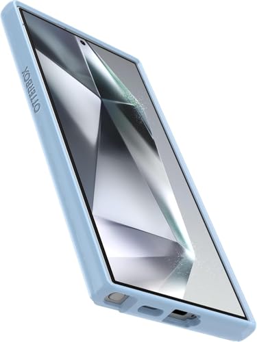OtterBox Samsung Galaxy S24 Ultra (Only) - Symmetry Series Clear Case - Dawn Floral (Blue) - Ultra-Sleek - Wireless Charging Compatible - Raised Edges Protect Camera & Screen - Non-Retail Packaging - color: Dawn Floral (Blue)