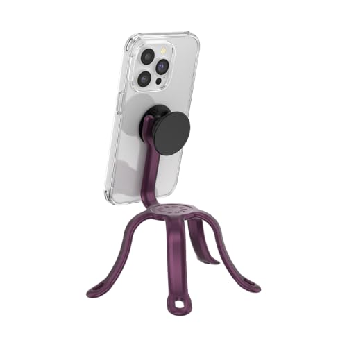 PopSockets Flexible Phone Mount & Stand, Red - Metallic Red Red Wine - color: Red Wine