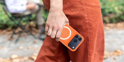 Battery Case for iPhone 17 Pro, 10000mAh Protective Charging Case with Wireless Charging Compatible with iPhone 17 Pro (6.3 inch) Rechargeable Extended Battery Pack Charger Case with Carplay (Orange) - size: iPhone 17 Pro Orange - 10000mAh