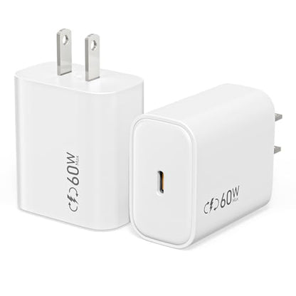 iPhone 17/16 Fast Charger Block,40W Dynamic Fast Charger Plug with 60W Max - color: White-One Port