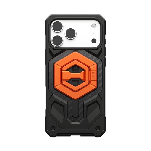 URBAN ARMOR GEAR UAG Magnetic Phone Ring Stand Compatible with MagSafe Magnet, Removable Metal Finger Ring Grip & 360 Rotation Adjustable Kickstand for iPhone 17, Galaxy S26, Burnt Orange