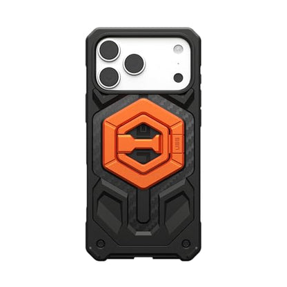 URBAN ARMOR GEAR UAG Magnetic Phone Ring Stand Compatible with MagSafe Magnet, Removable Metal Finger Ring Grip & 360 Rotation Adjustable Kickstand for iPhone 17, Galaxy S26, Burnt Orange