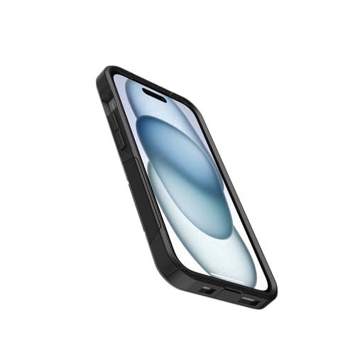 OtterBox iPhone 17e, 16e, 15, 14, & 13 Commuter Series Case - Black, Slim & Tough, Pocket-Friendly, with Port Protection - Thin & Protective iPhone Case, Dual-Layer, Impact Absorbing iPhone Case - color: Black