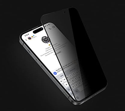 FLOLAB for iPhone 14 Pro Max Privacy Screen Protector is the Best iPhone Tempered Glass that Protects your Privacy - Durable, Smooth as Butter, and Easy to Install, Guaranteed. (Anti Dust)
