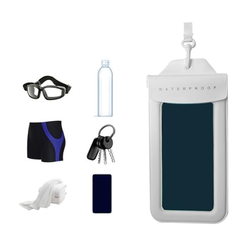 Waterproof Phone Bag Phone Storage Bag Touch Screens Transparent Keep Valuables Safe and Dry for Water Sports Beach - color: Yellow