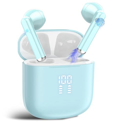 2026 AI Translation Earbuds Real Time, 165 Language Translator Earbuds 3-in-1 Bluetooth 5.4 with APP, Translation Headphones with 6 Translation Modes Translating Device for Travel/Business/Learn Blue - color: Blue