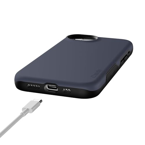 Casely iPhone 16e Case | The Boyfriend Collection | Slate Blue | Bold Protective Design | MagSafe Compatible Design - color: The Boyfriend Collection | Slate Blue