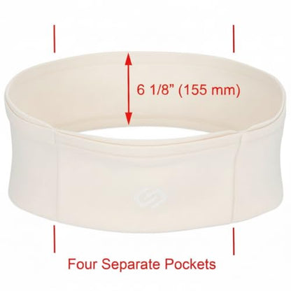 Sporteer VersaMax Running Belt, Anti-Theft Travel Money Band, Neutral, S - color: Neutral, size: Small