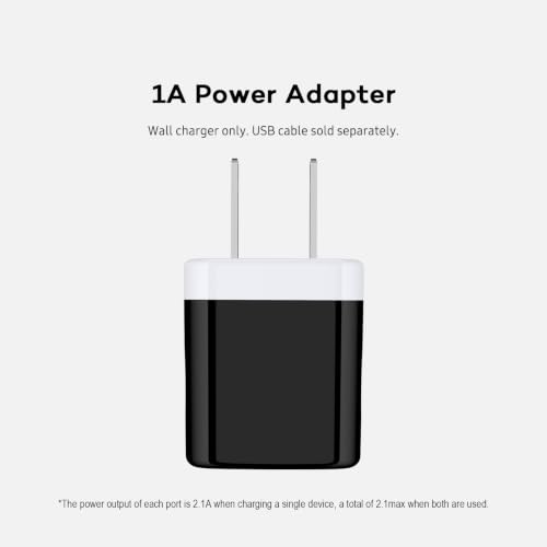 5 Pack USB Outlet Plug, Charger Block, Single Port USB-A Wall Charging Cube - size: 6ft, style: USB Wall Charger