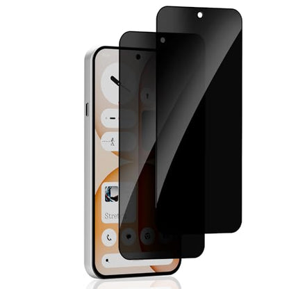 2 Pack Privacy Screen Protector for Nothing Phone (4a), Tempered Glass Film full Coverage Anti Scratch, Anti-Spy, 9H Hardness, Bubble Free for Nothing Phone (4a) Privacy Screen Protector - size: Nothing Phone (4a)
