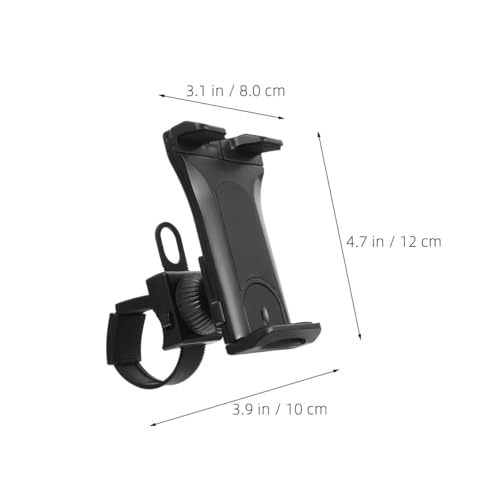 SHINEOFI Bike Phone Mount Stroller Phone Mount Tablet Holder for Treadmill Adjustable Handlebar Clamp for Smartphones and Tablets Rotatable Clip for Scooter Elliptical Shopping Cart