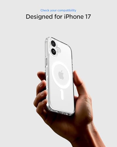 Spigen for iPhone 17 Case, Ultra Hybrid MagFit [TPU Covered Camera Control] [Anti-Yellowing] [Compatible with Magsafe] - Clear - color: Clear, size: iPhone 17